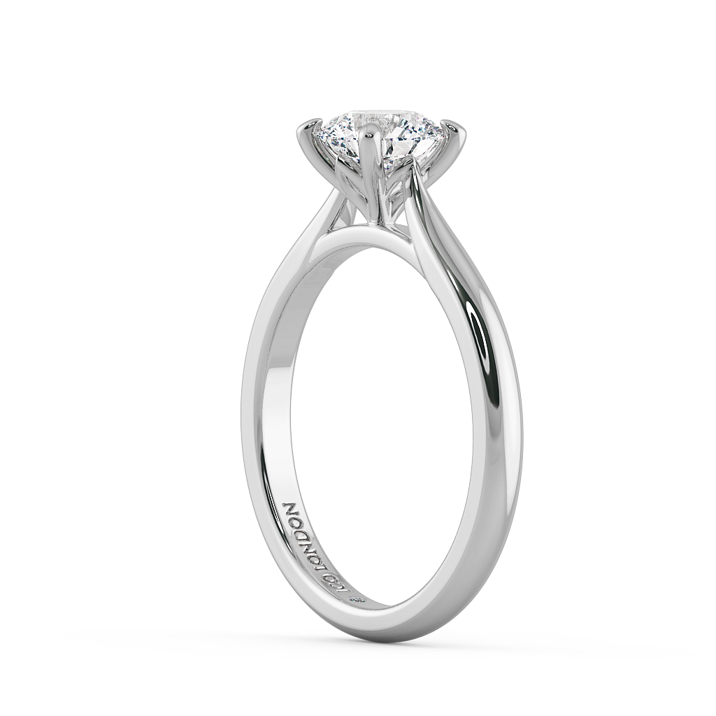 Round Solitaire Engagement Rings