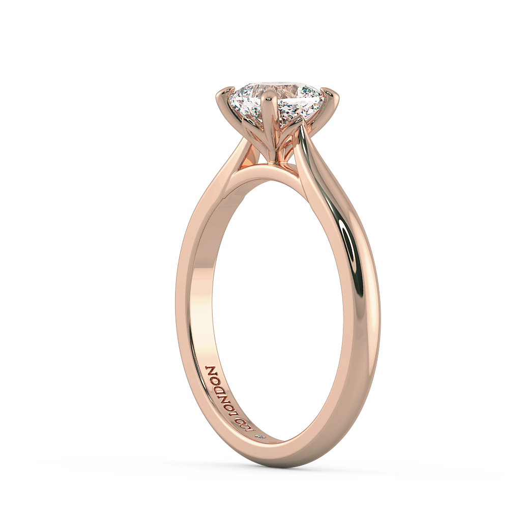 Cushion Solitaire Engagement Rings