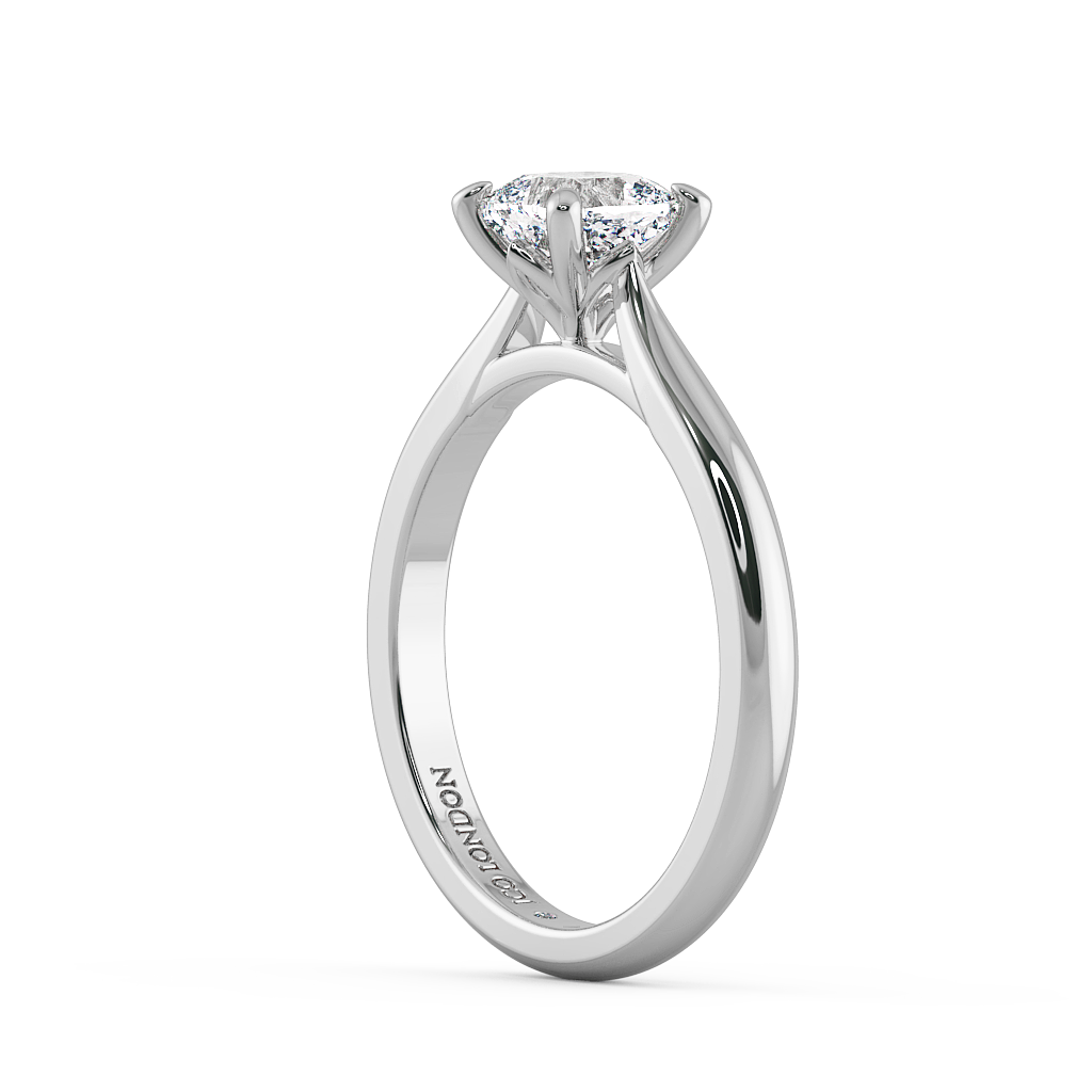 Cushion Solitaire Engagement Rings