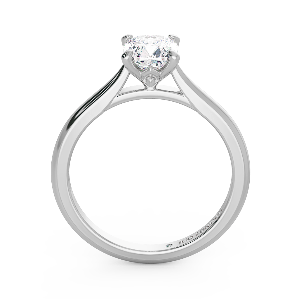 Cushion Solitaire Engagement Rings