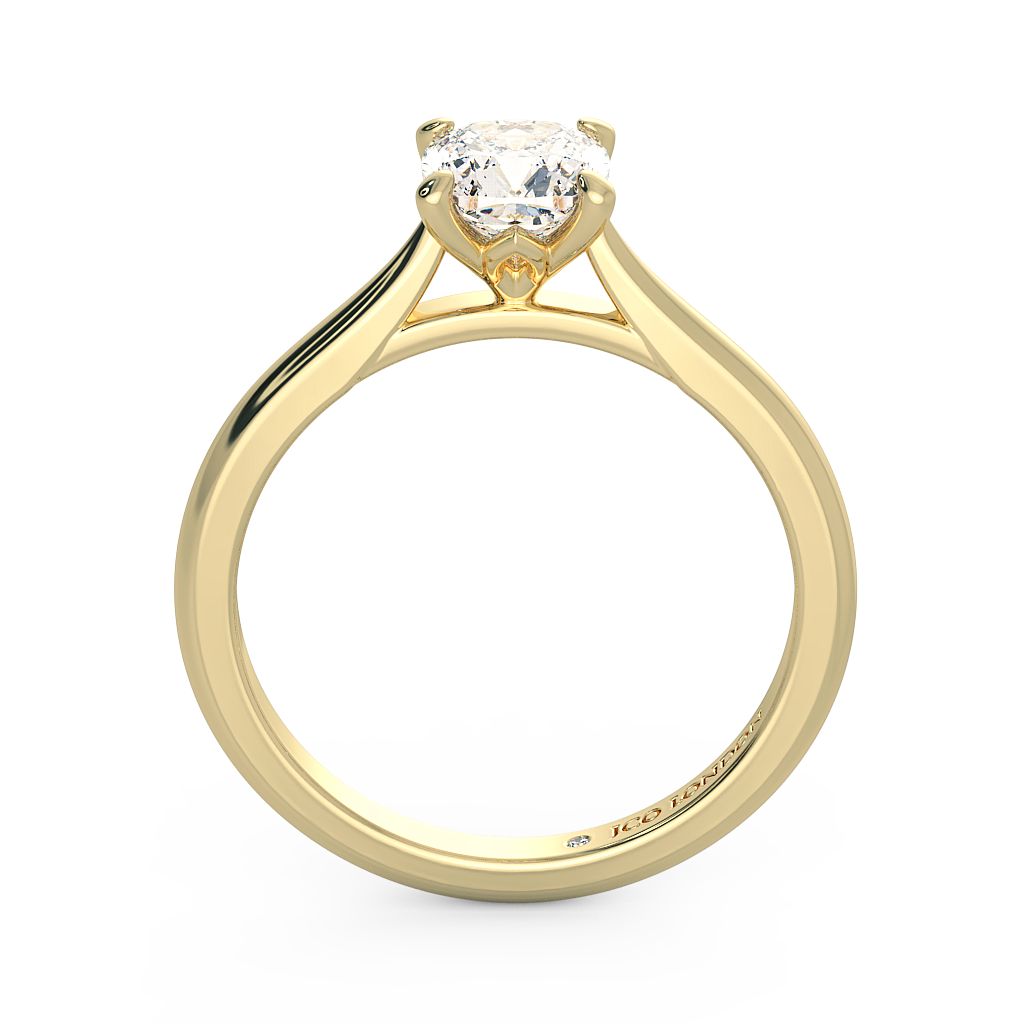 Cushion Solitaire Engagement Rings