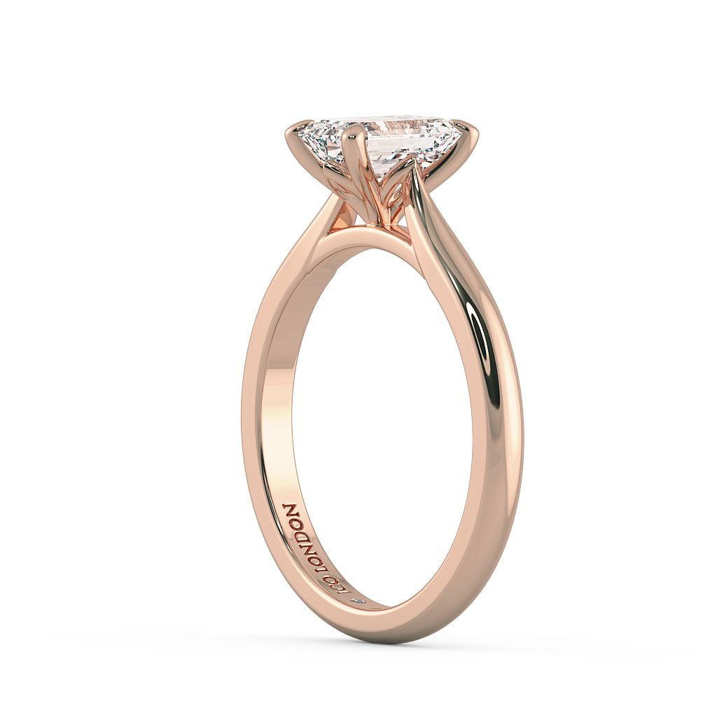 Emerald Solitaire Engagement Rings
