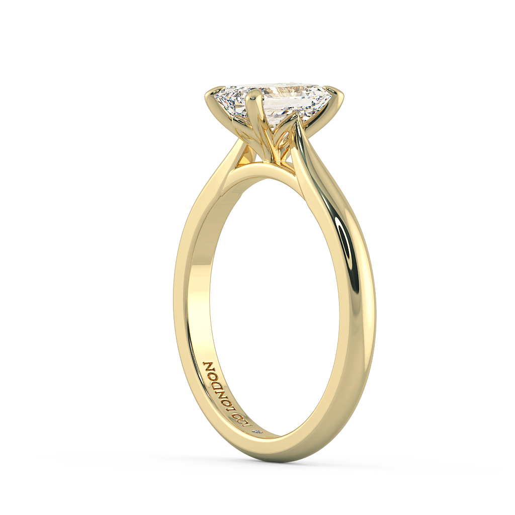 Emerald Solitaire Engagement Rings