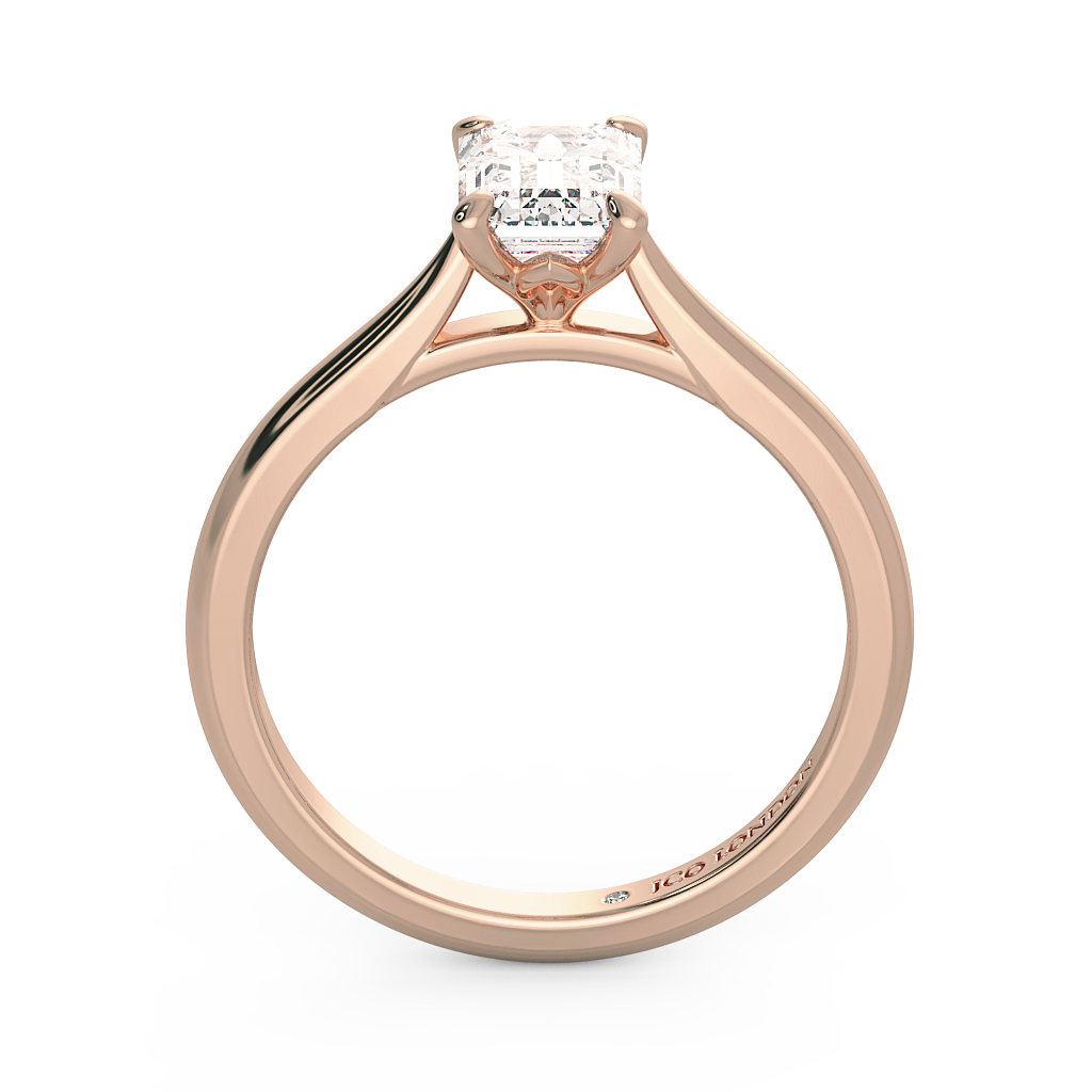 Emerald Solitaire Engagement Rings