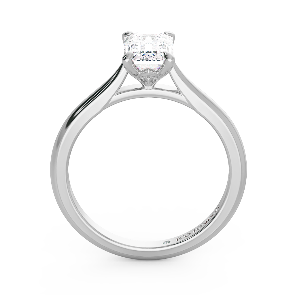 Emerald Solitaire Engagement Rings