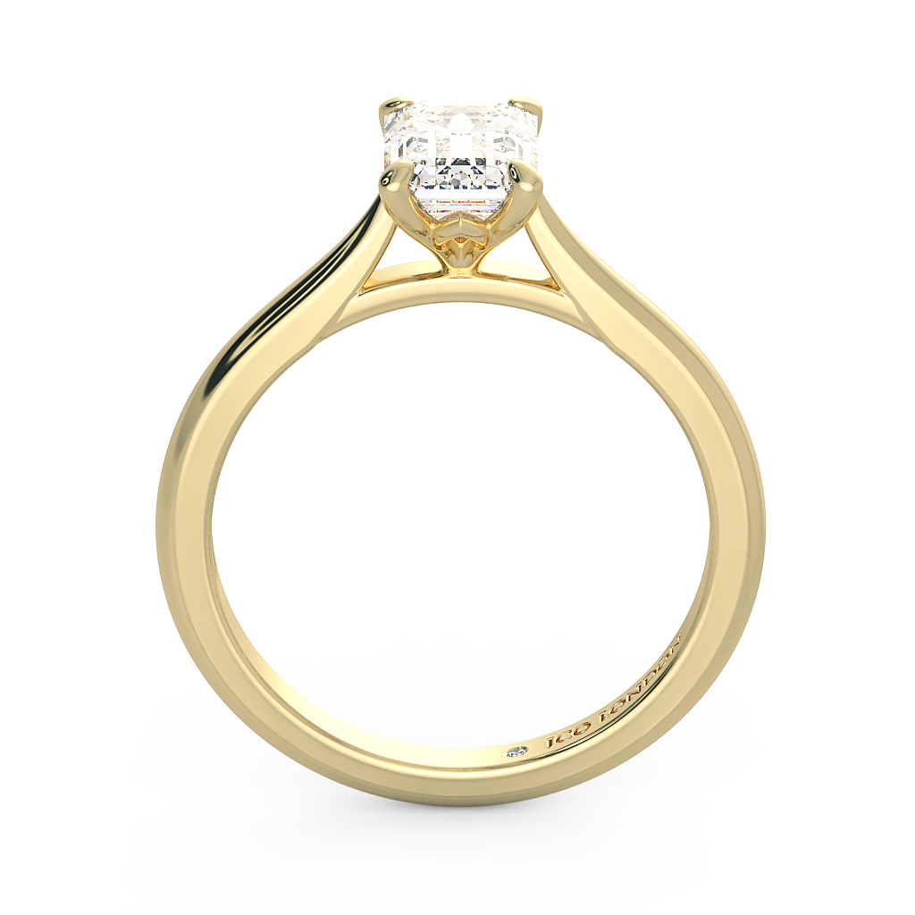 Emerald Solitaire Engagement Rings