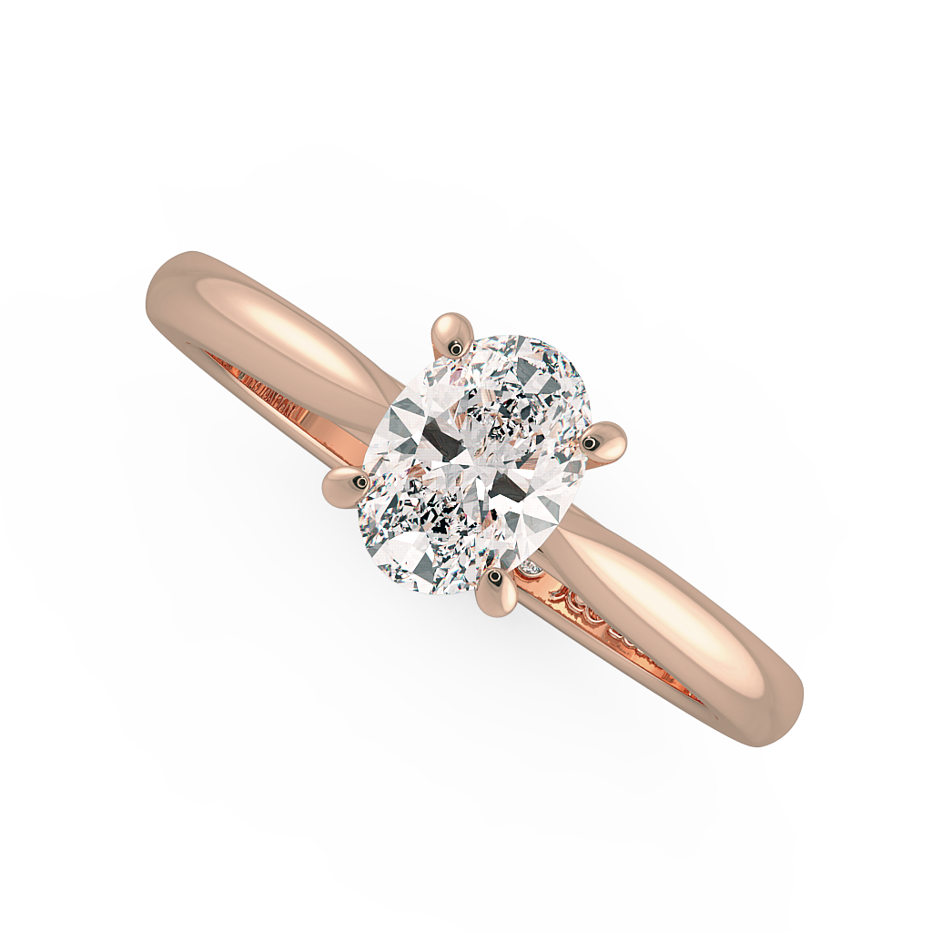 Oval Solitaire Engagement Rings