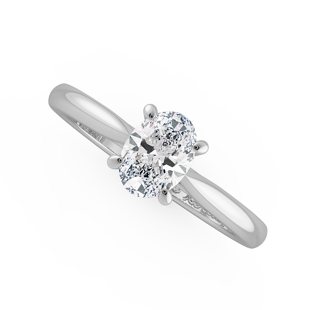 Oval Solitaire Engagement Rings