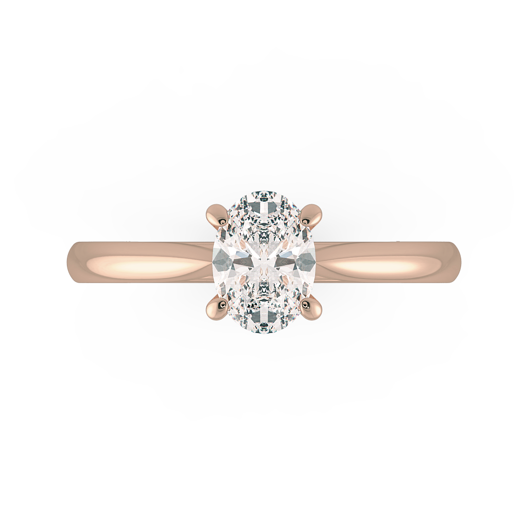 Oval Solitaire Engagement Rings