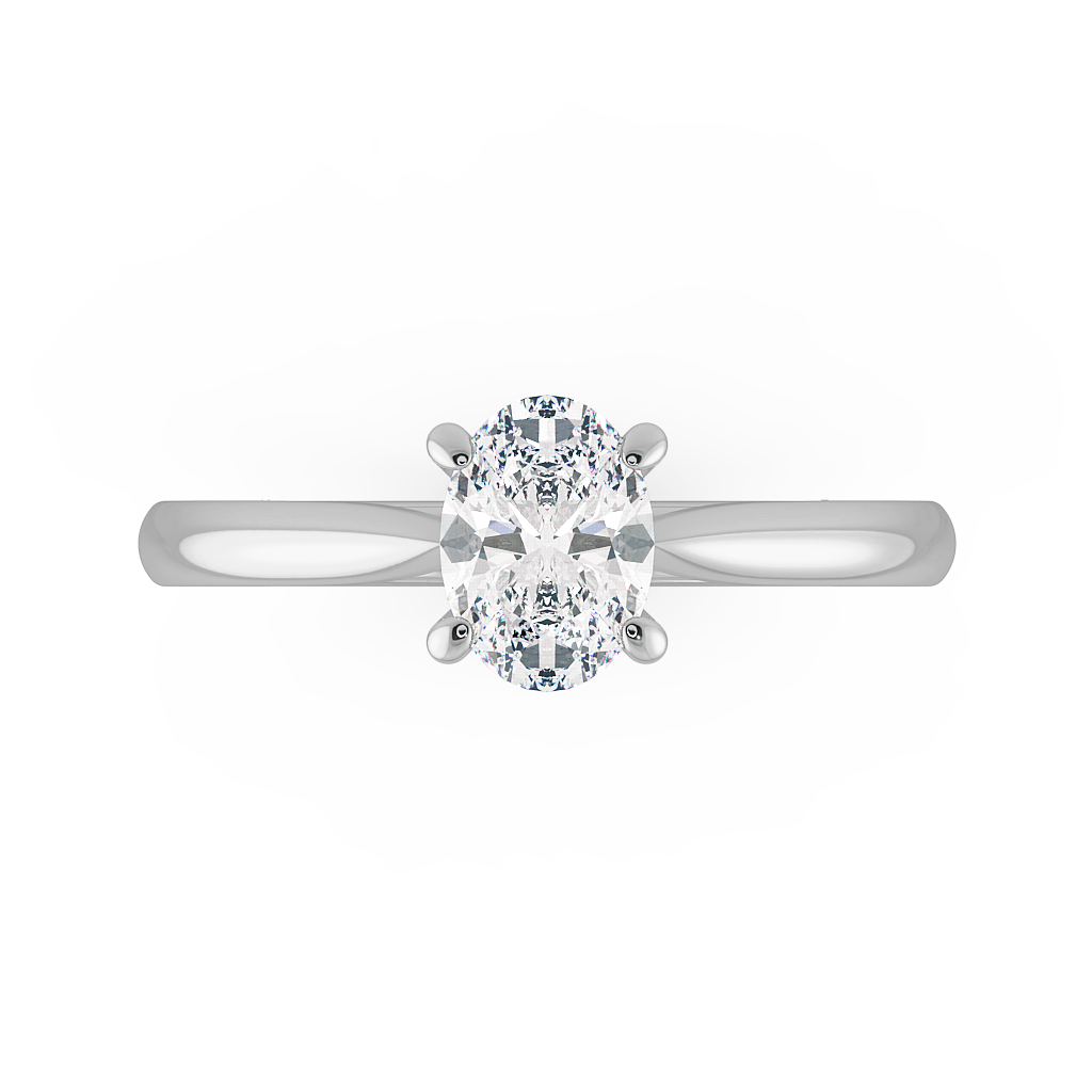 Oval Solitaire Engagement Rings