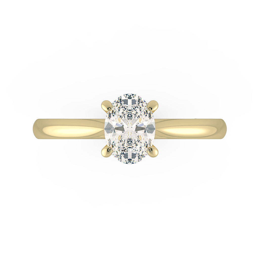 Oval Solitaire Engagement Rings