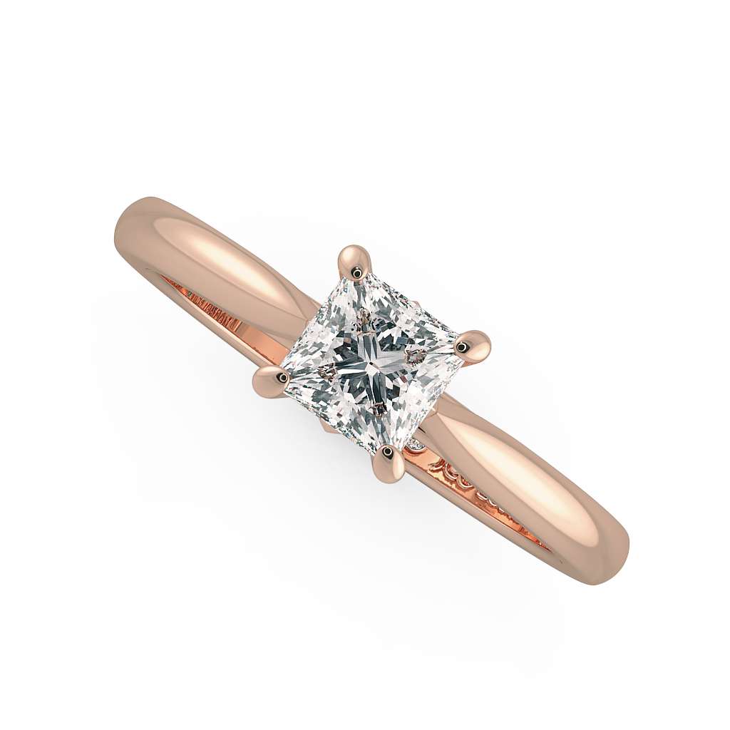 Princess Solitaire Engagement Rings