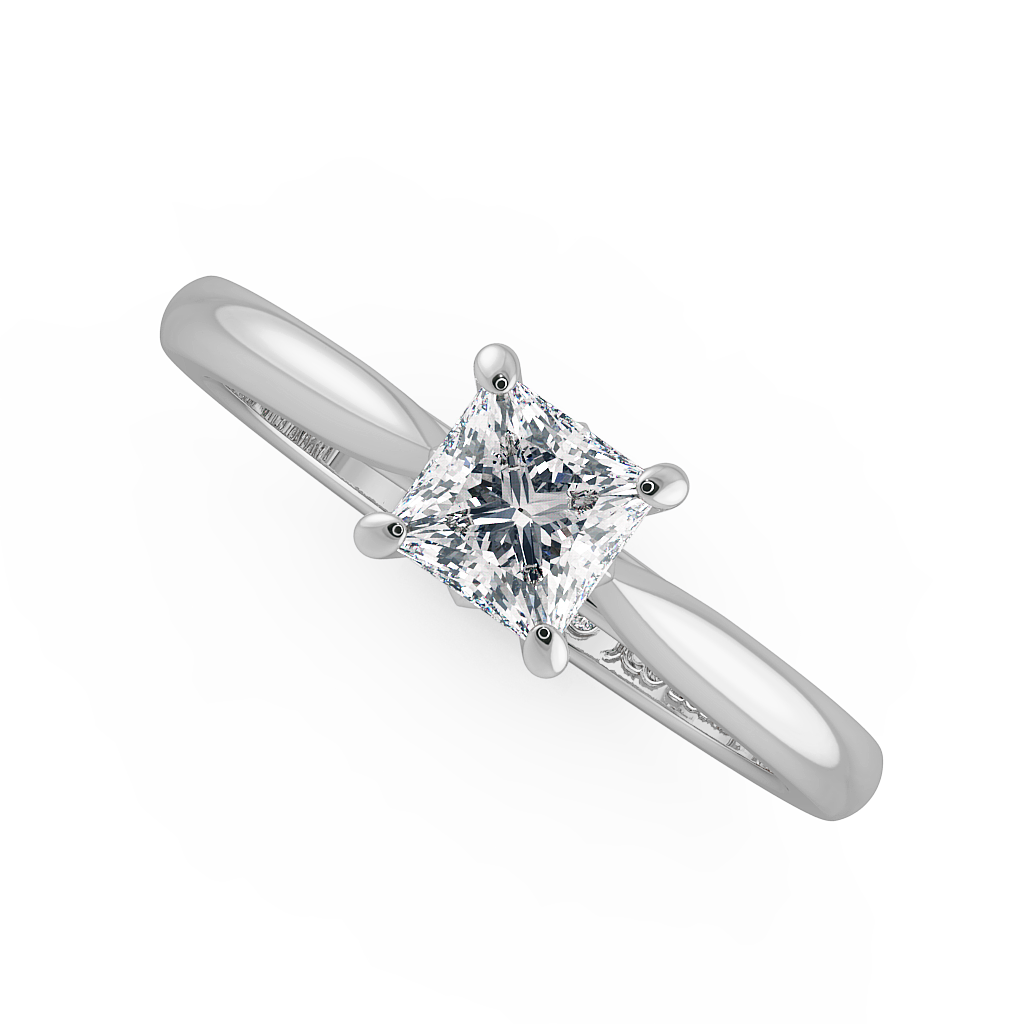 Princess Solitaire Engagement Rings