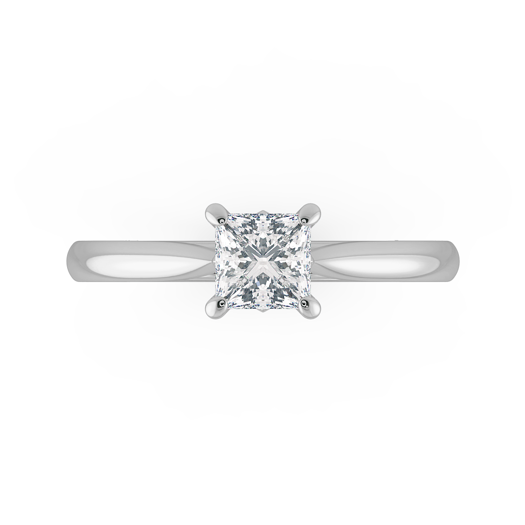 Princess Solitaire Engagement Rings