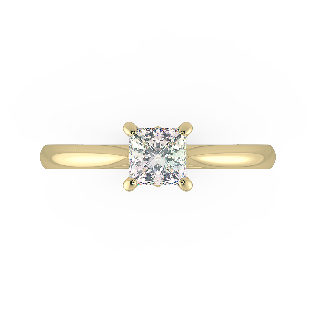 Princess Solitaire Engagement Rings