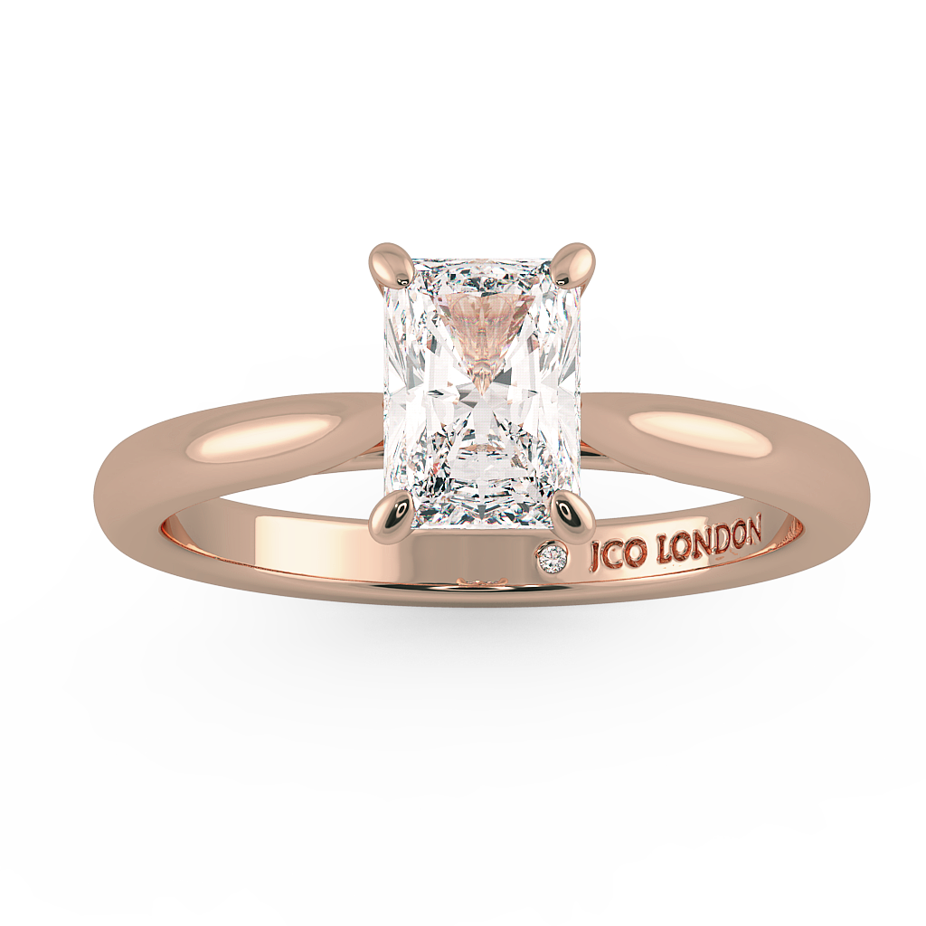 Radiant Solitaire Engagement Rings