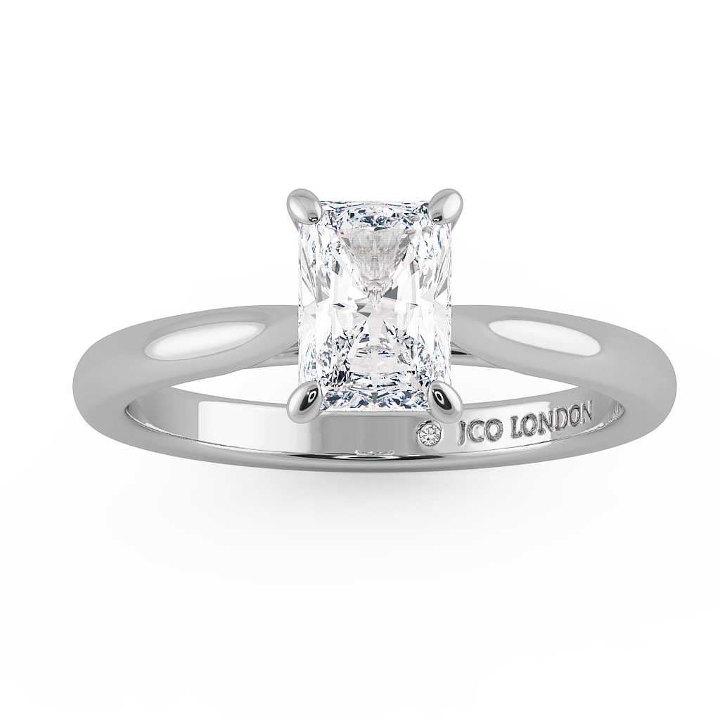 Radiant Solitaire Engagement Rings