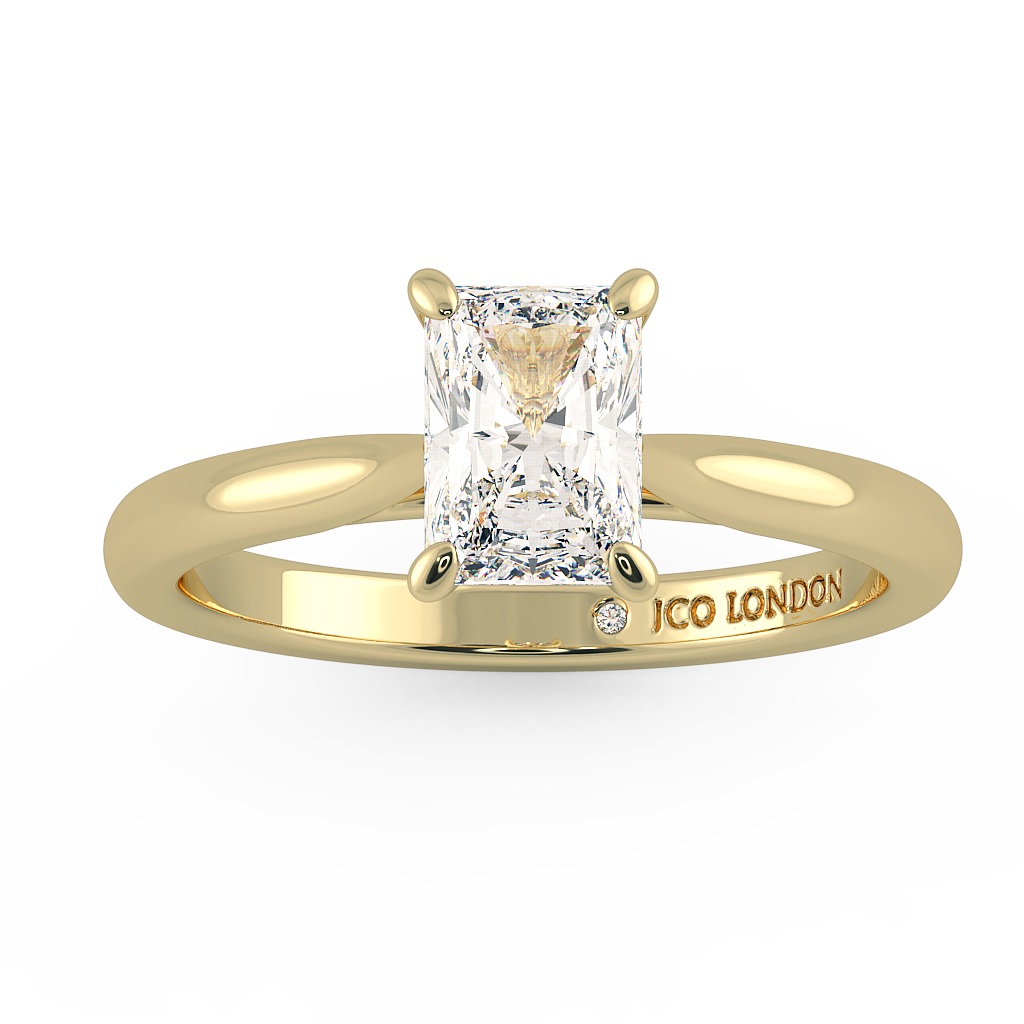Radiant Solitaire Engagement Rings