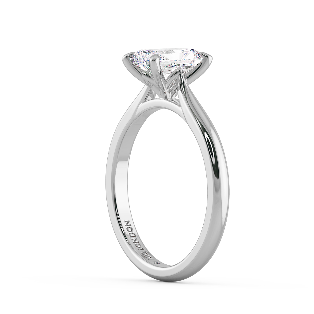 Radiant Solitaire Engagement Rings