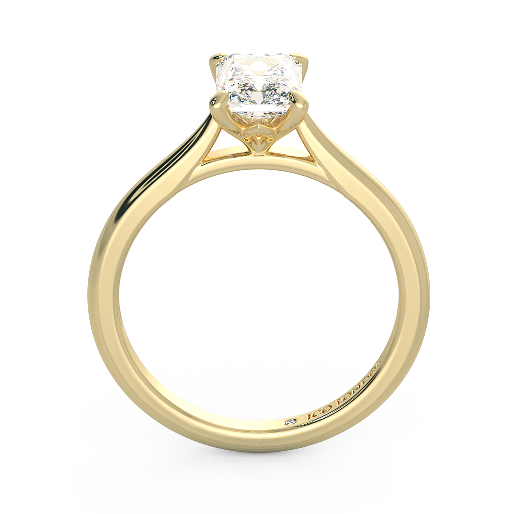Radiant Solitaire Engagement Rings