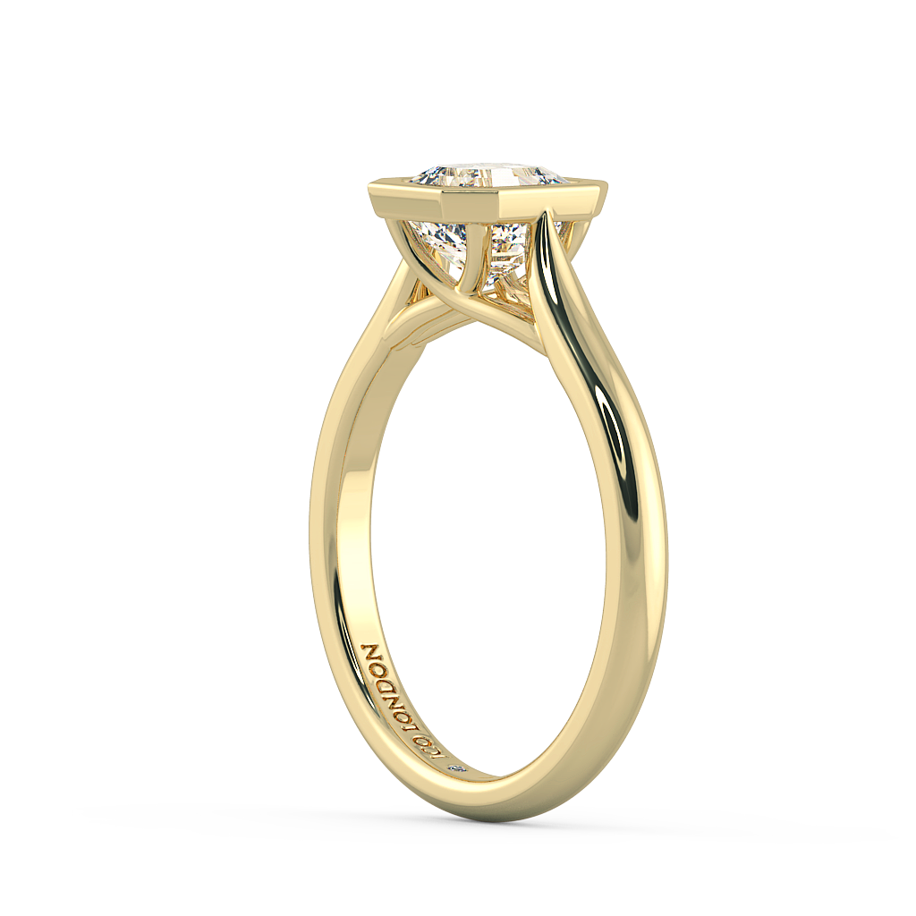Asscher Solitaire Engagement Rings
