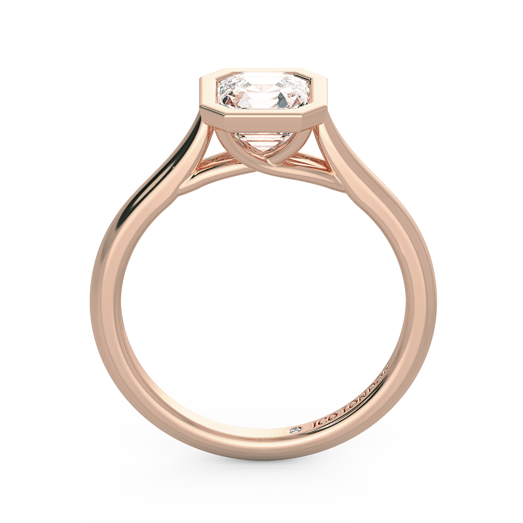 Asscher Solitaire Engagement Rings