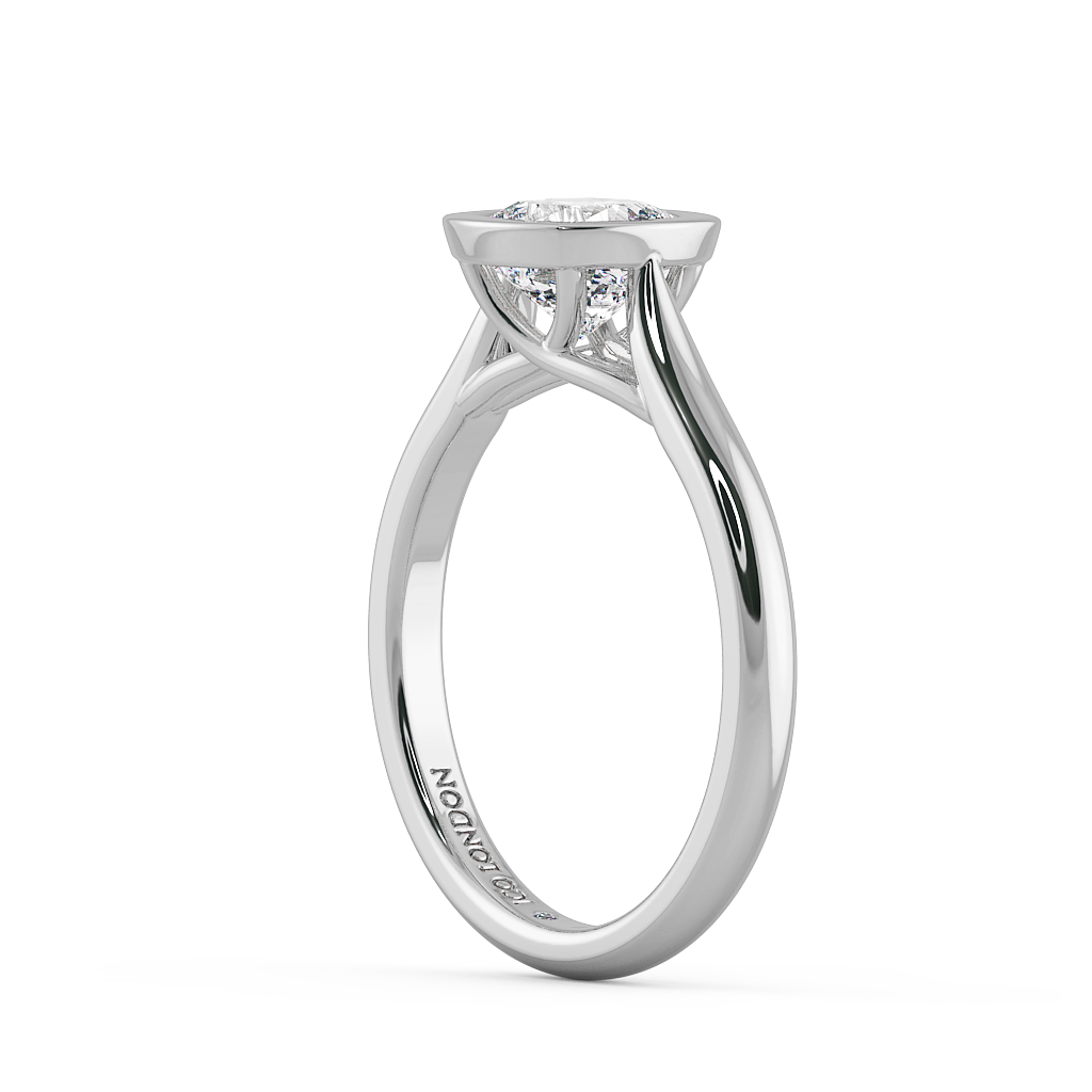 Cushion Solitaire Engagement Rings