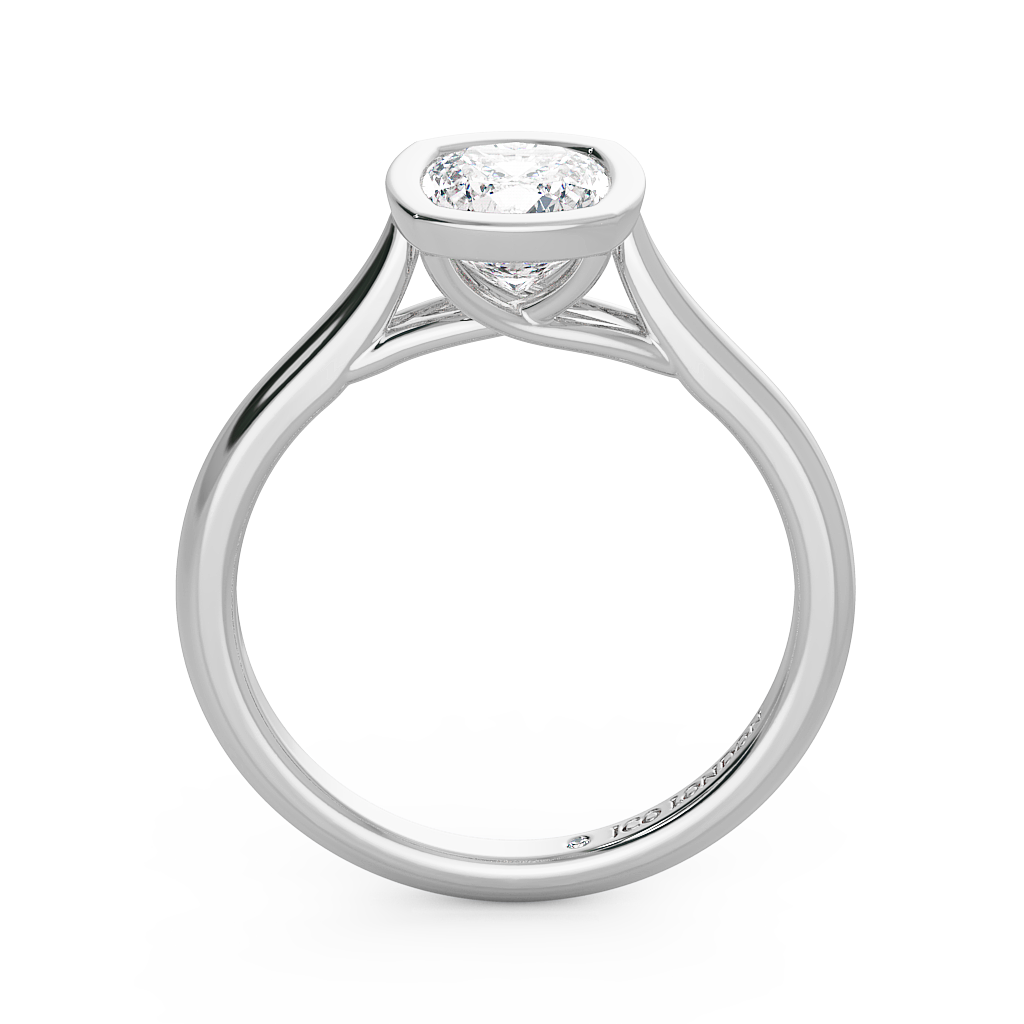 Cushion Solitaire Engagement Rings