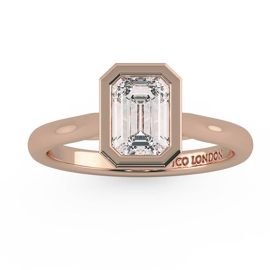 Emerald Solitaire Engagement Rings