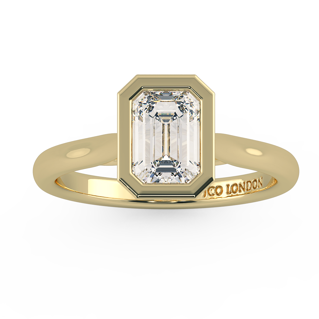 Emerald Solitaire Engagement Rings