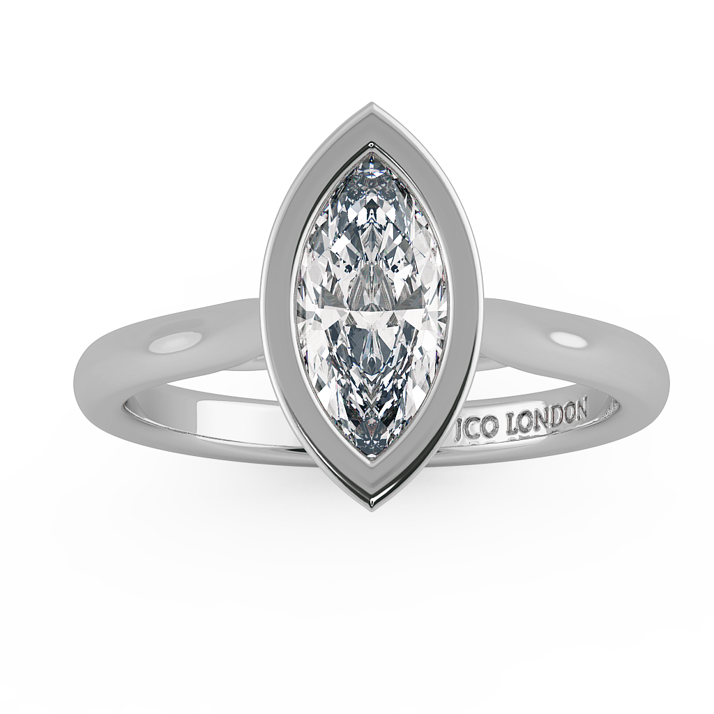 Marquise Solitaire Engagement Rings