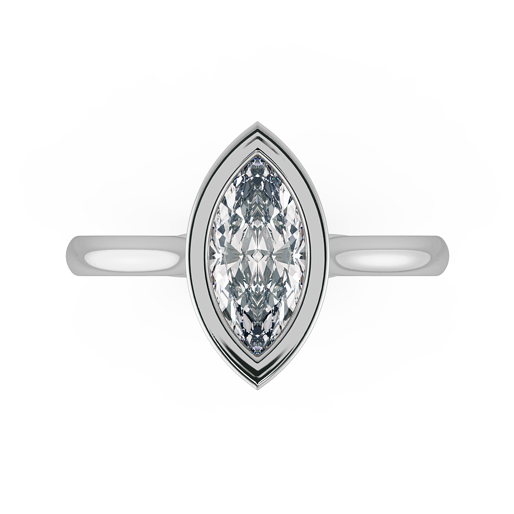Marquise Solitaire Engagement Rings