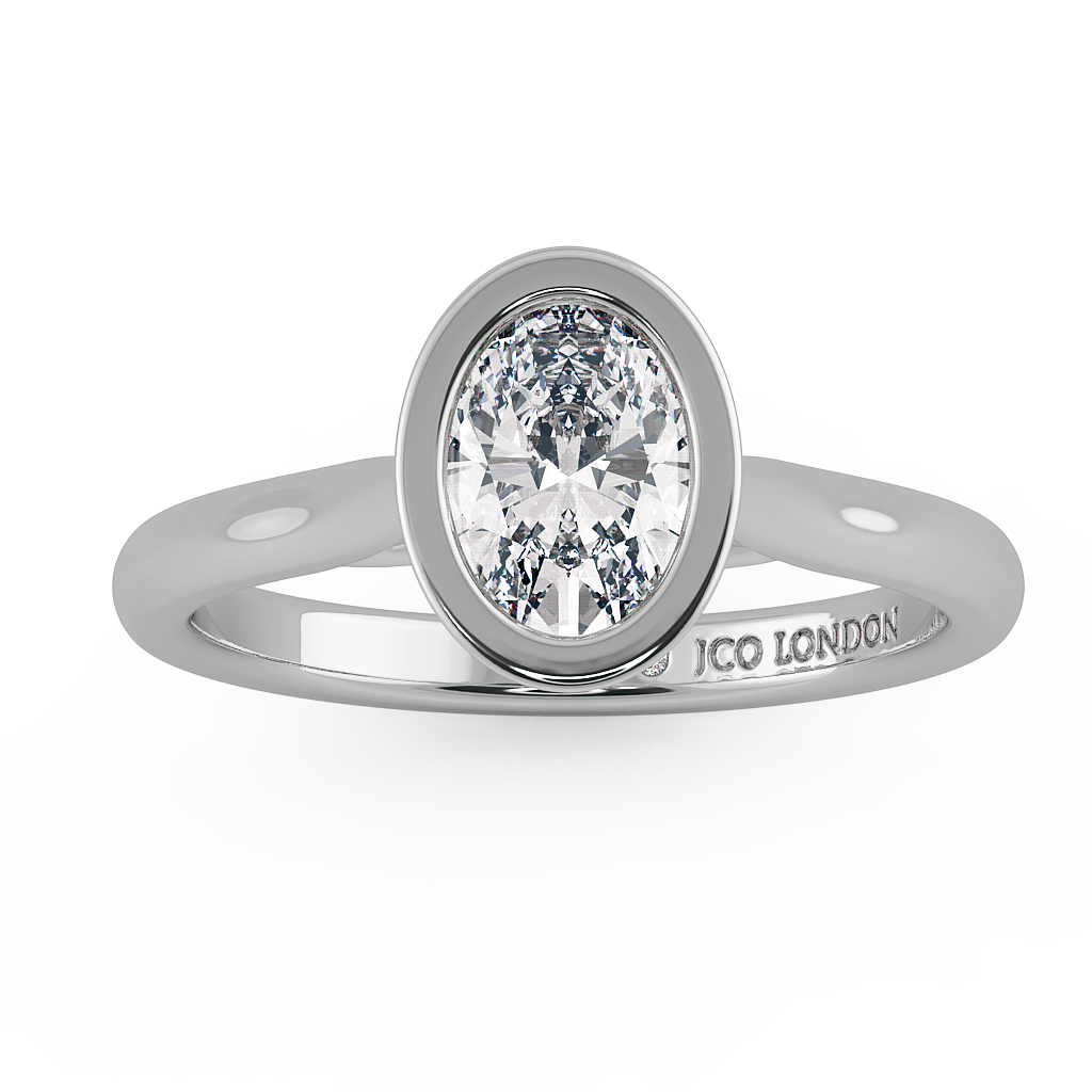 Oval Solitaire Engagement Rings