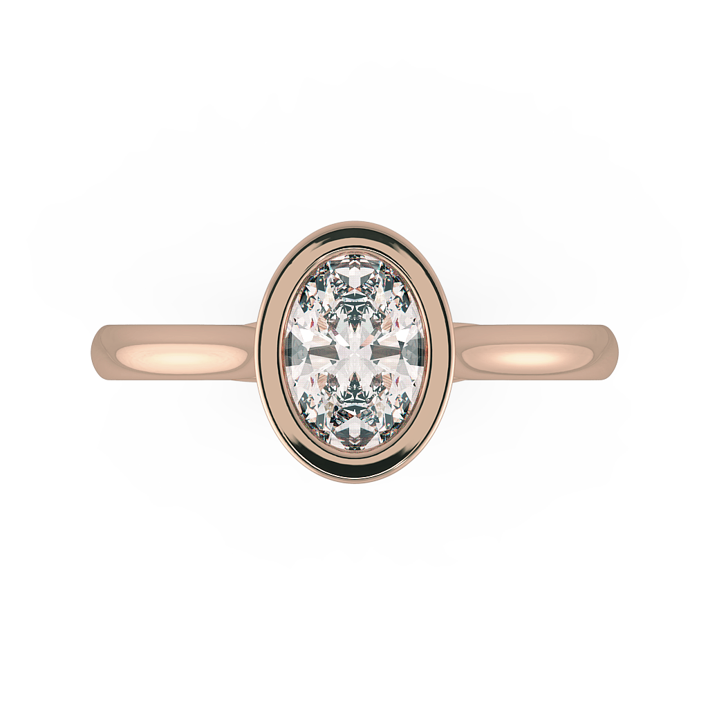 Oval Solitaire Engagement Rings