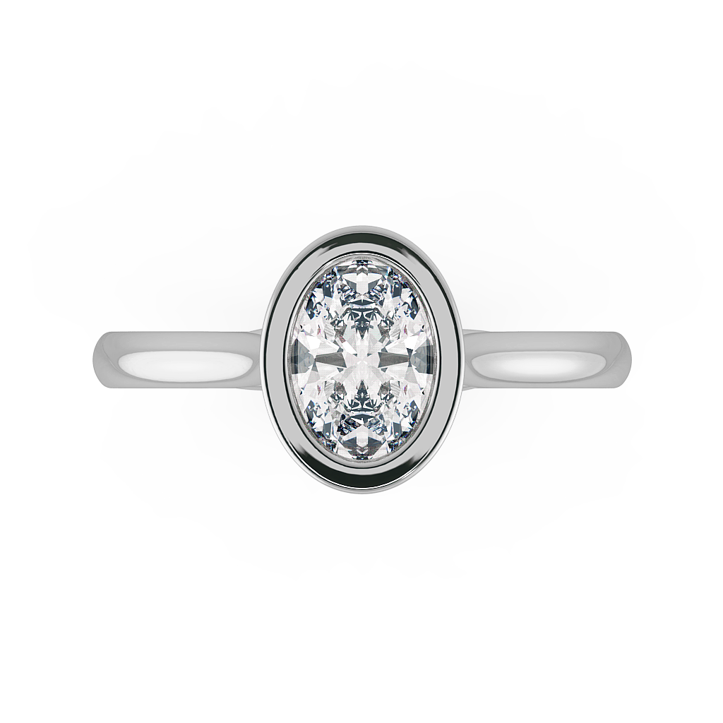 Oval Solitaire Engagement Rings