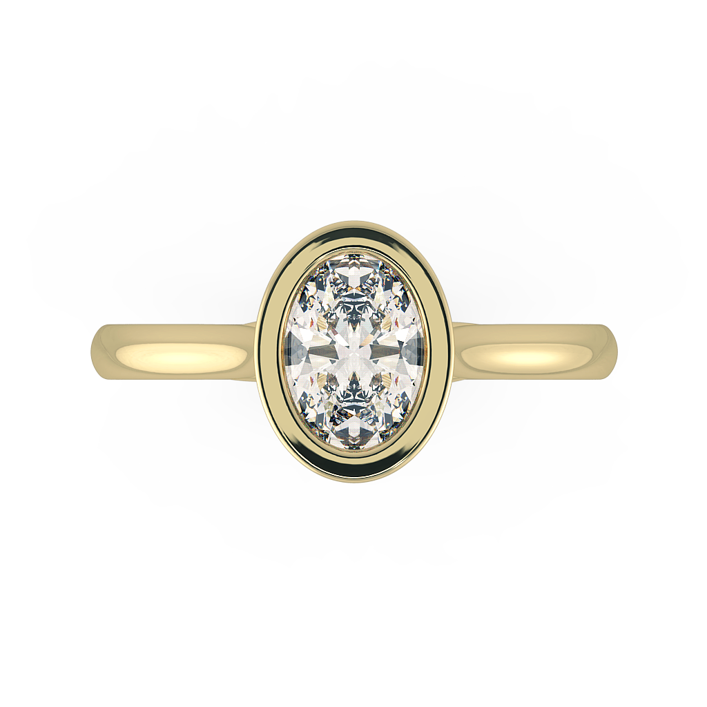 Oval Solitaire Engagement Rings