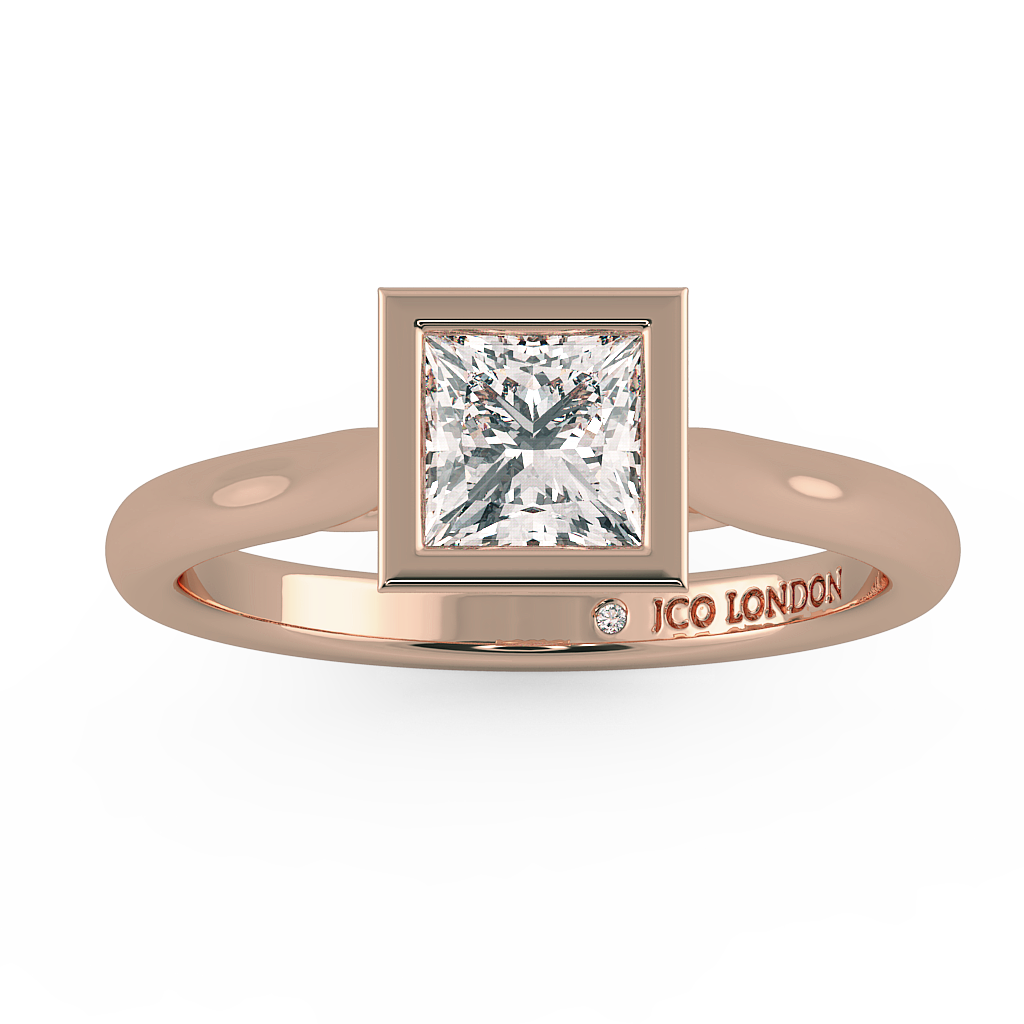 Princess Solitaire Engagement Rings