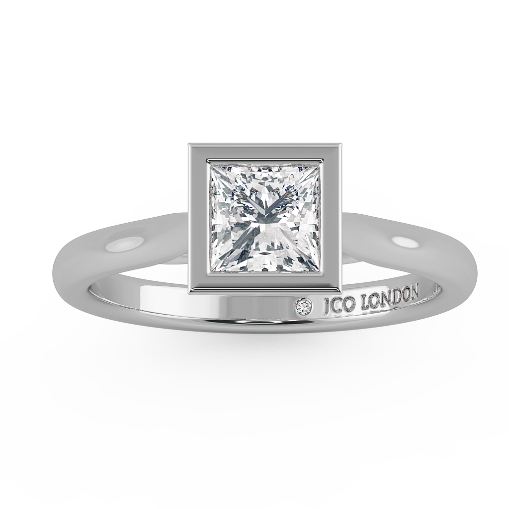 Princess Solitaire Engagement Rings