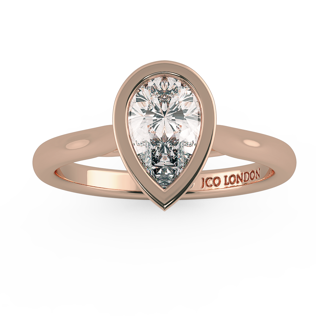 Pear Solitaire Engagement Rings