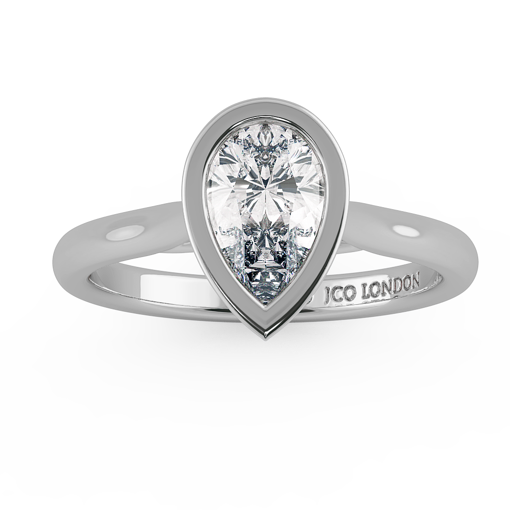 Pear Solitaire Engagement Rings
