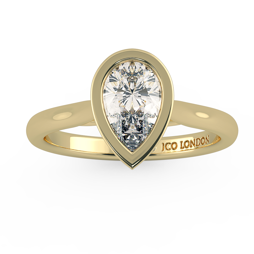 Pear Solitaire Engagement Rings