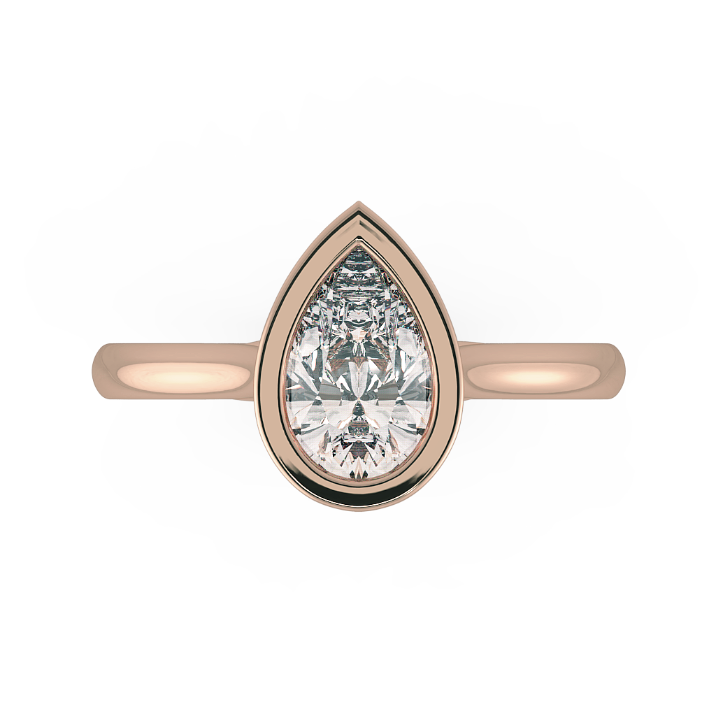 Pear Solitaire Engagement Rings
