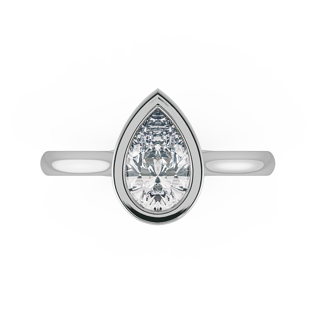 Pear Solitaire Engagement Rings