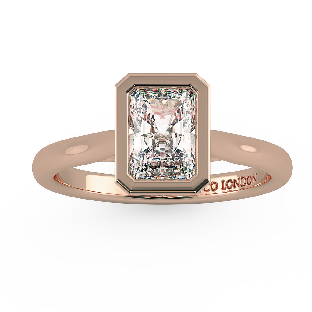 Radiant Solitaire Engagement Rings