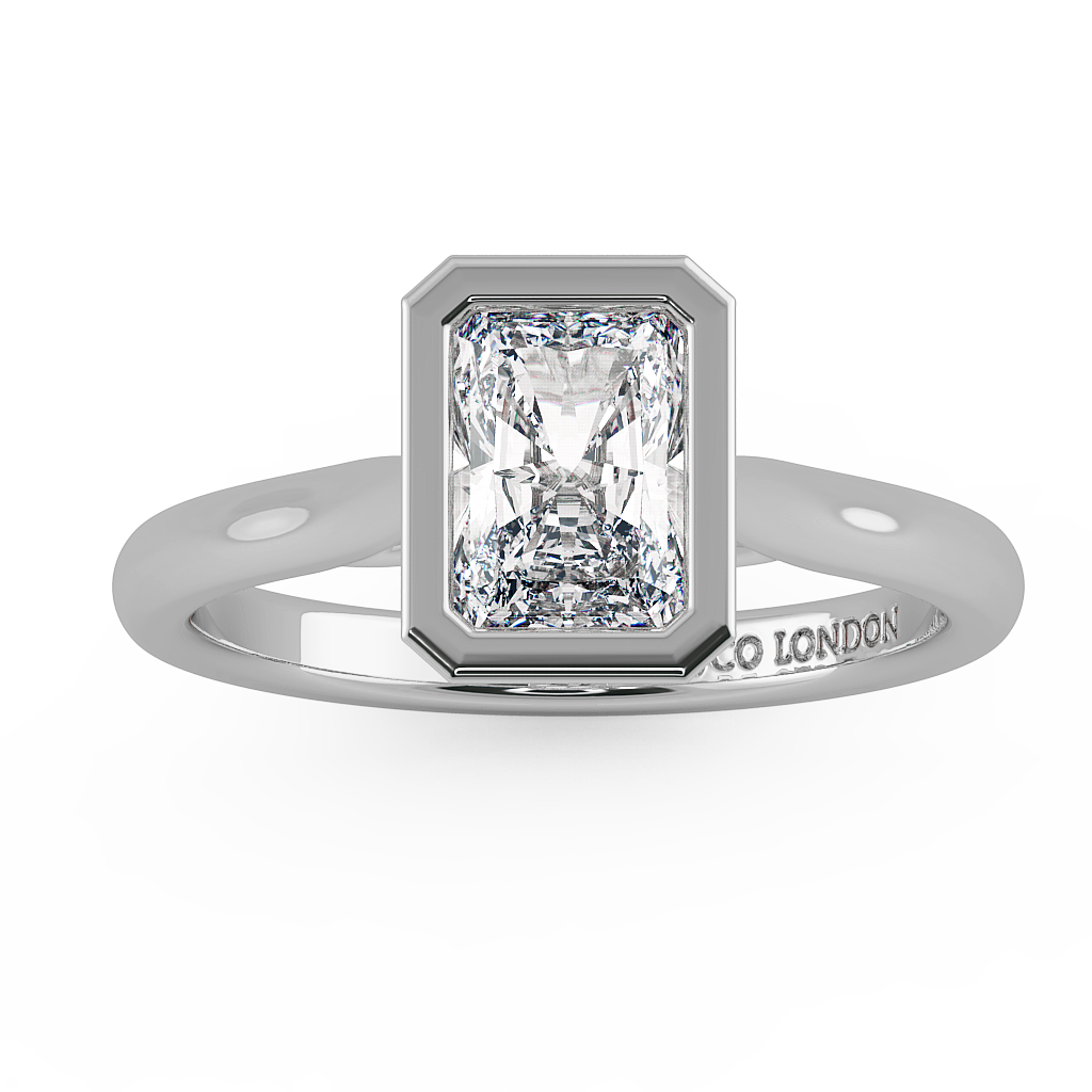 Radiant Solitaire Engagement Rings