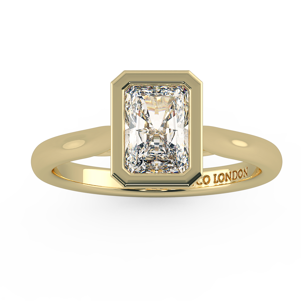 Radiant Solitaire Engagement Rings