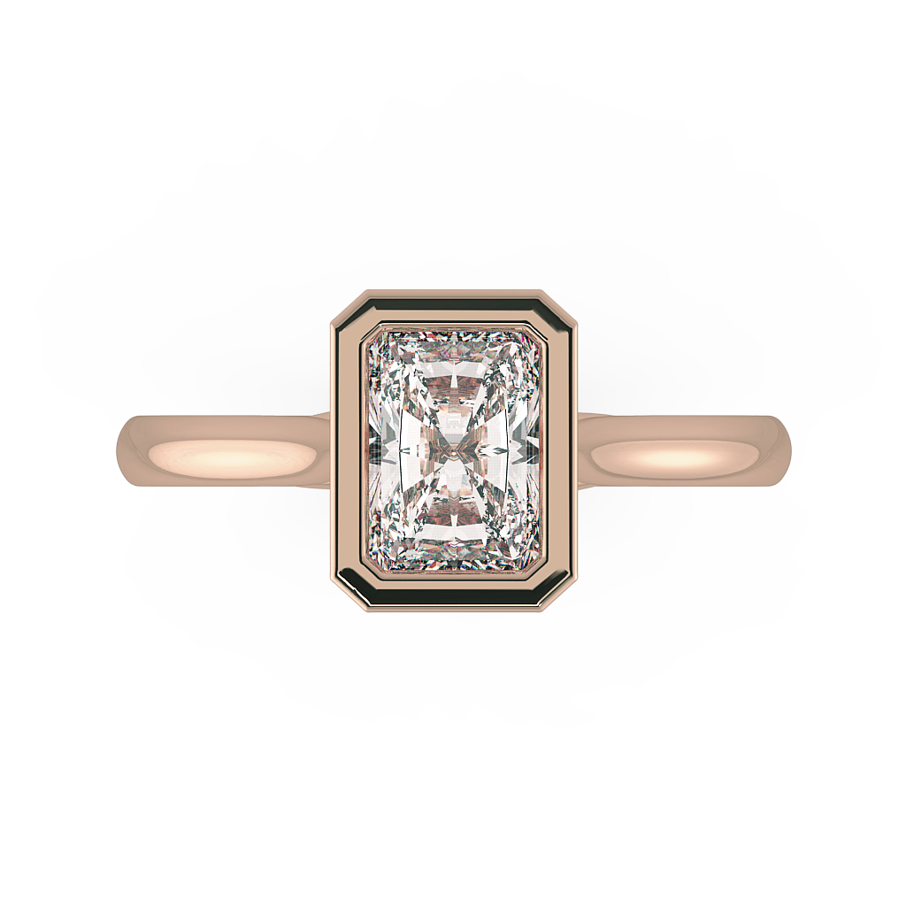 Radiant Solitaire Engagement Rings