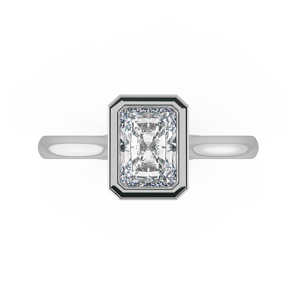 Radiant Solitaire Engagement Rings