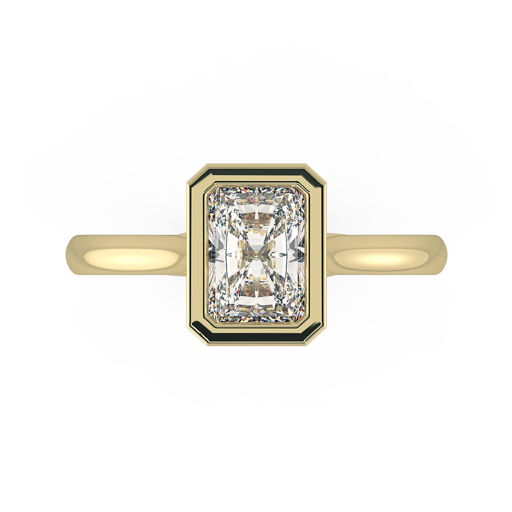 Radiant Solitaire Engagement Rings