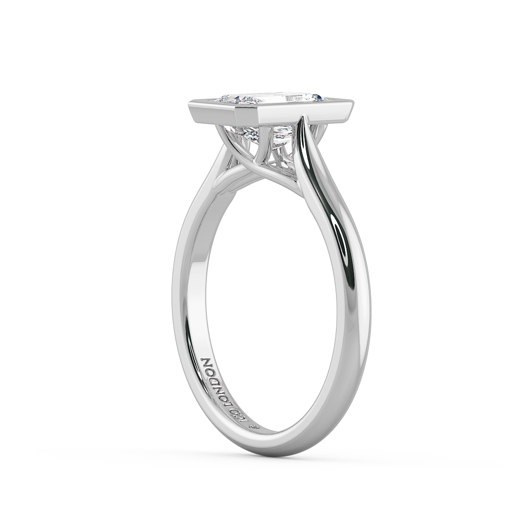 Radiant Solitaire Engagement Rings